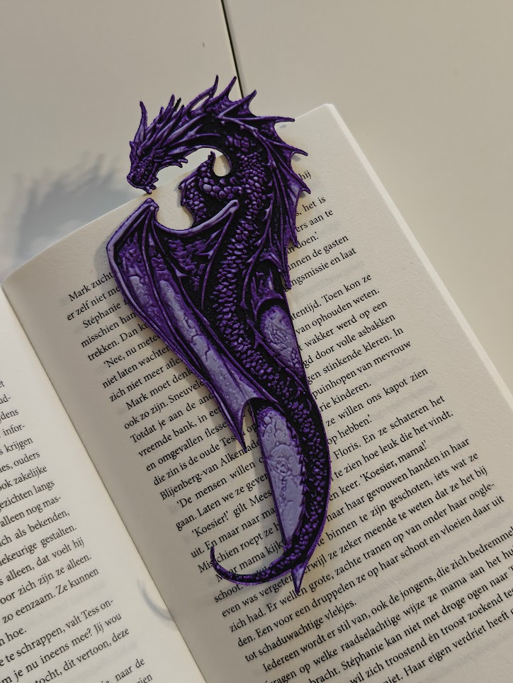 Boekenlegger - wyvern v1 - (cr purple) - 954n8d