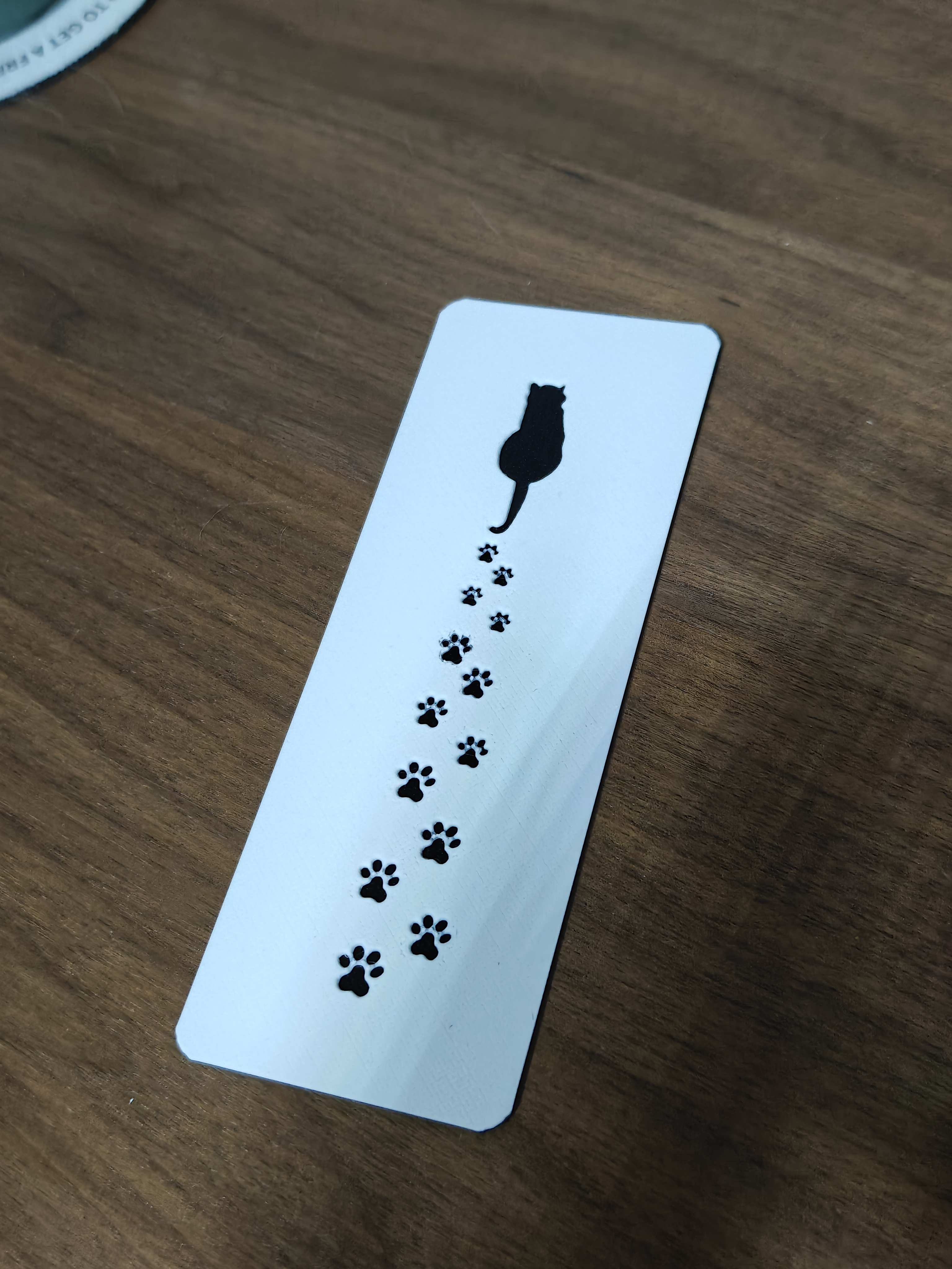 Bookmark - Cat Footprints - (White) - 6u2bqx - IMG20250625232130.jpg