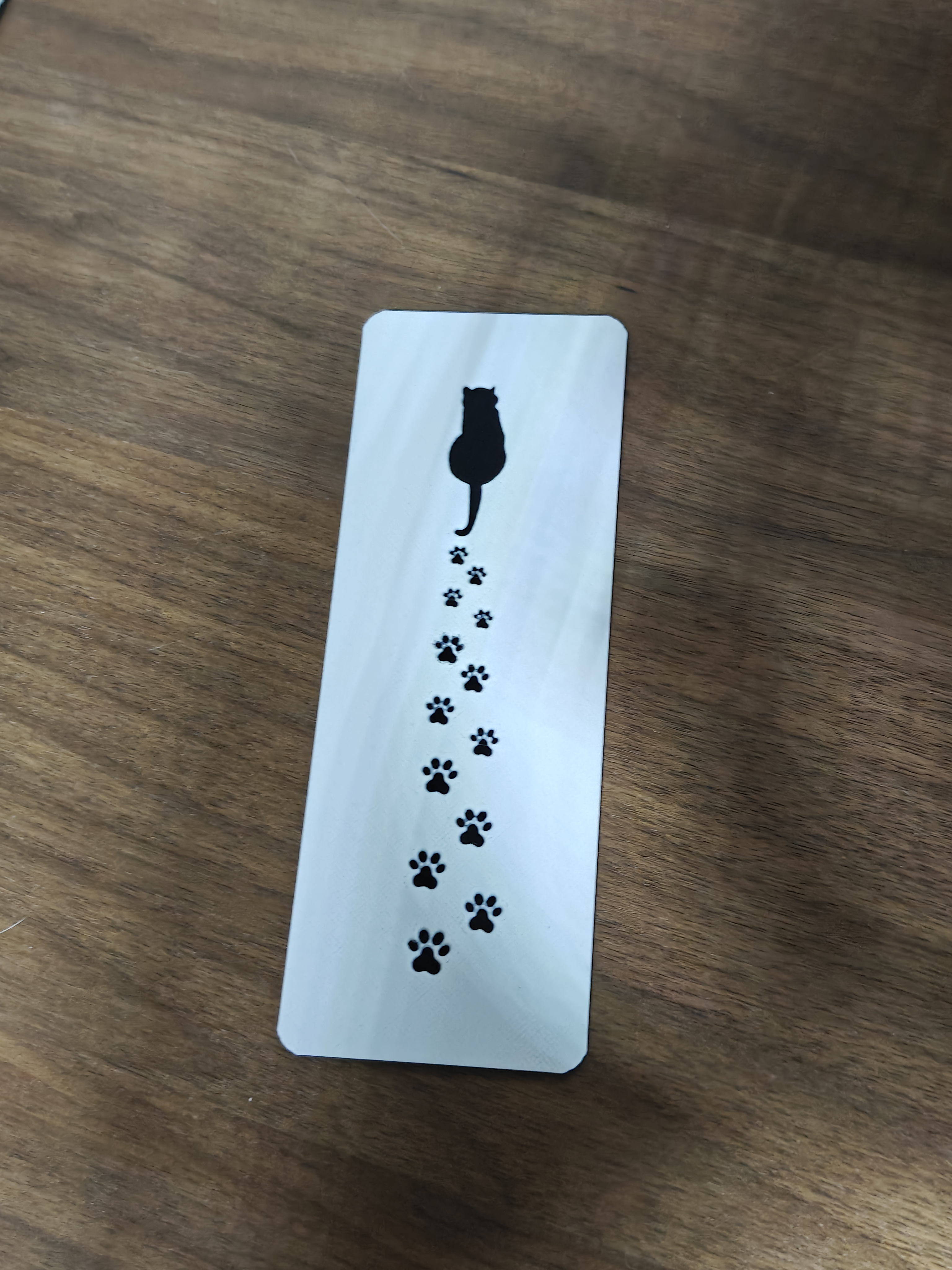 Bookmark - Cat Footprints - (White) - 6u2bqx