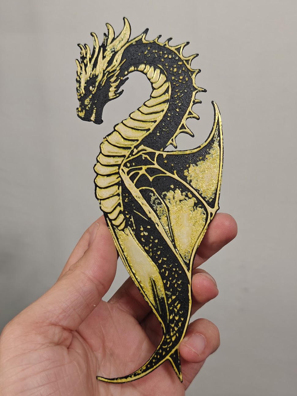 Bookmark - Wyvern v2 - (Golden-White) - r7x9p2
