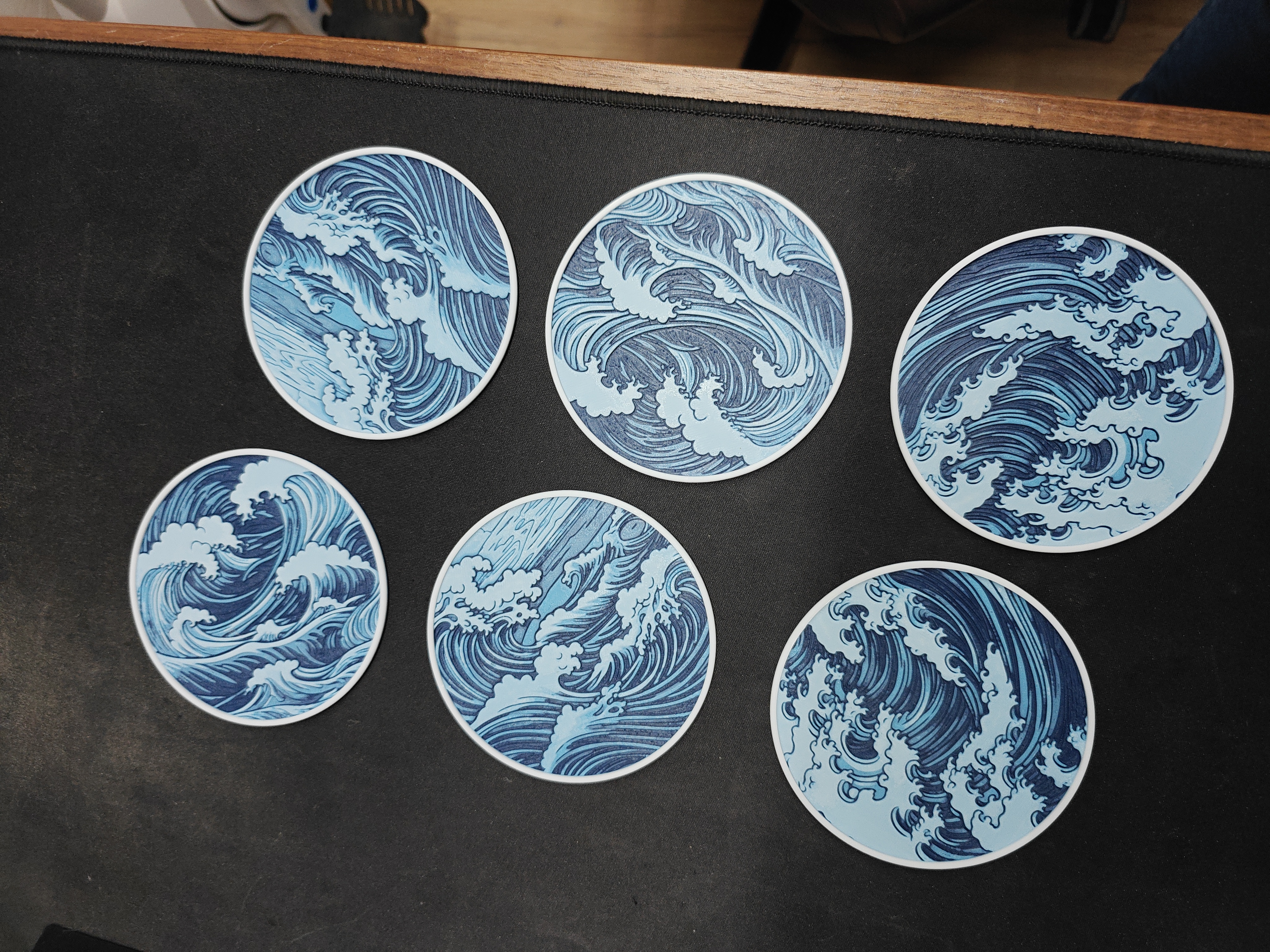 Coasters - Bambu Wave - (Blue) - a1b2c3