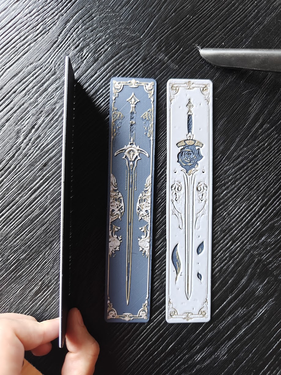 Set van 3 Boekenleggers - blossem - (blue-kingroon brown) - 5d64q7 - voorkant.jpg