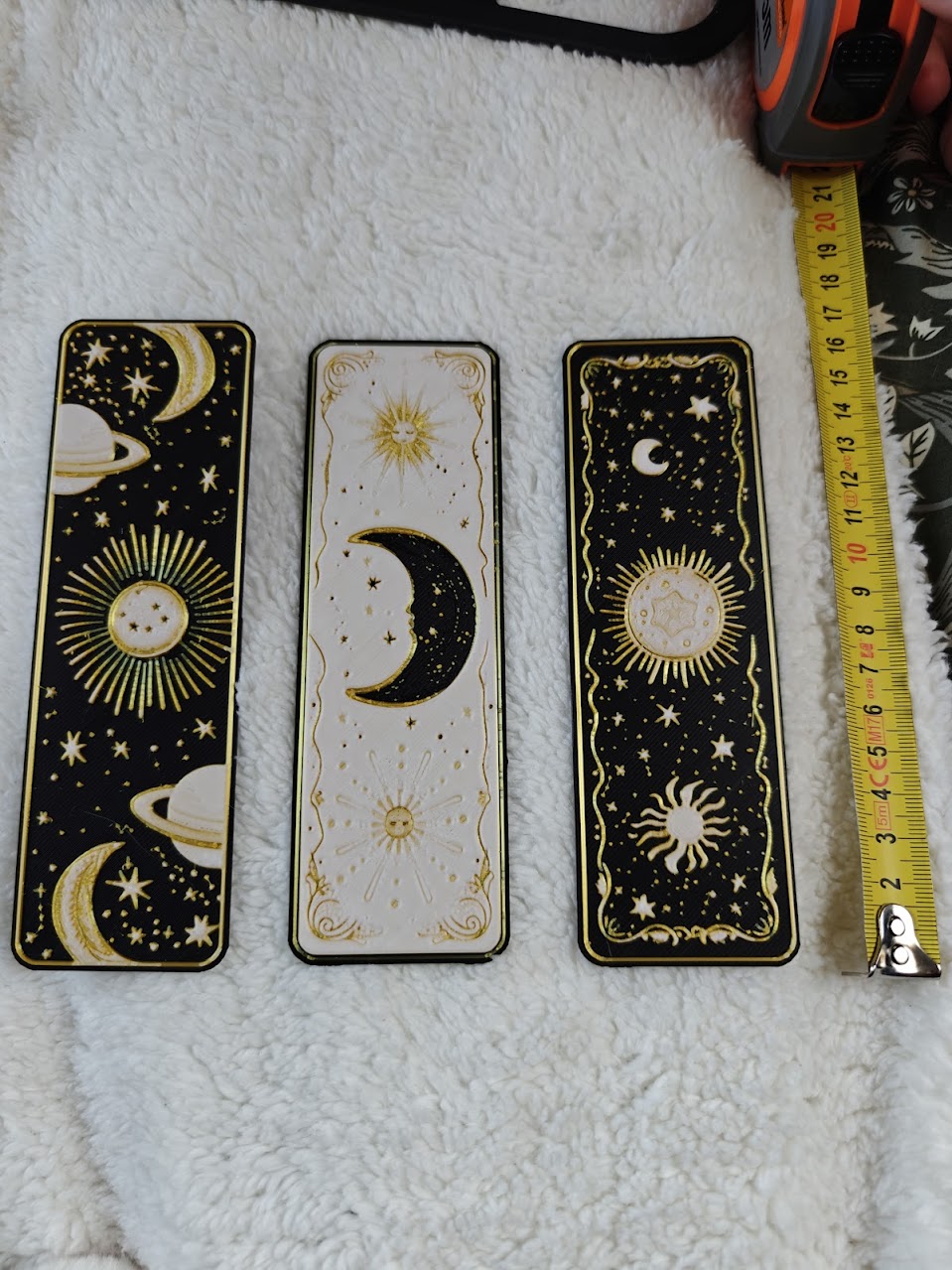 Set van 3 Boekenleggers - celestial-dreams-v2 - (black-white-cr golden) - 4v71gq - voorkant2.jpg
