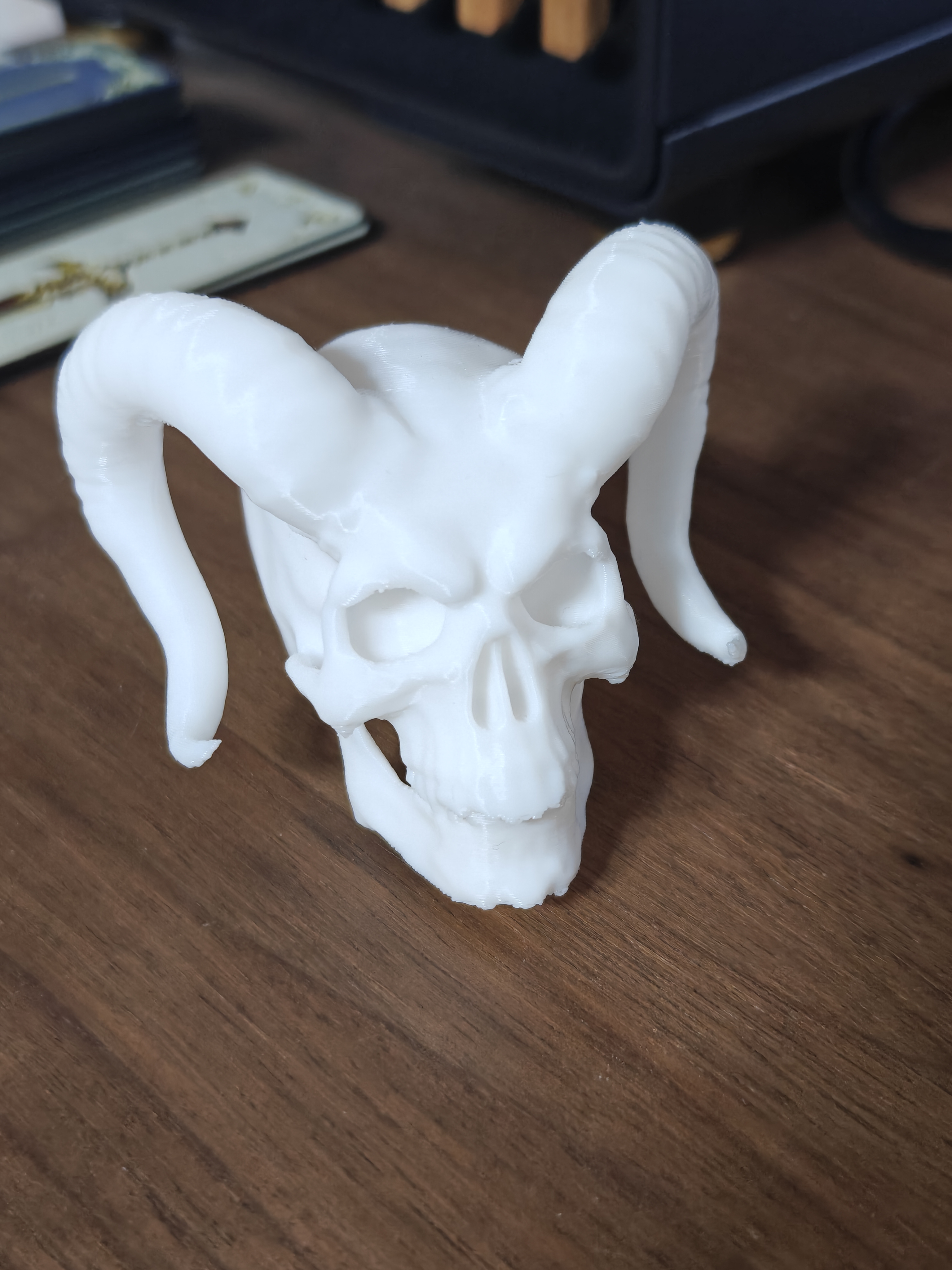 Skull with horns 7cm - (White) - r7d8a2 - IMG20250619183043.jpg