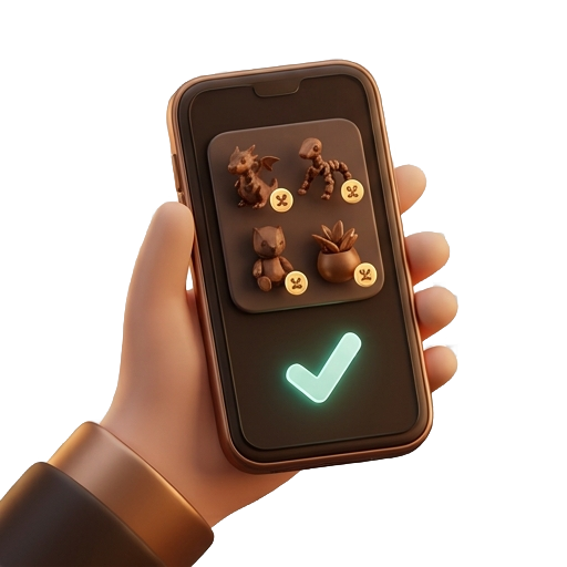Illustration of a reserved selection and safe payment on Vinted